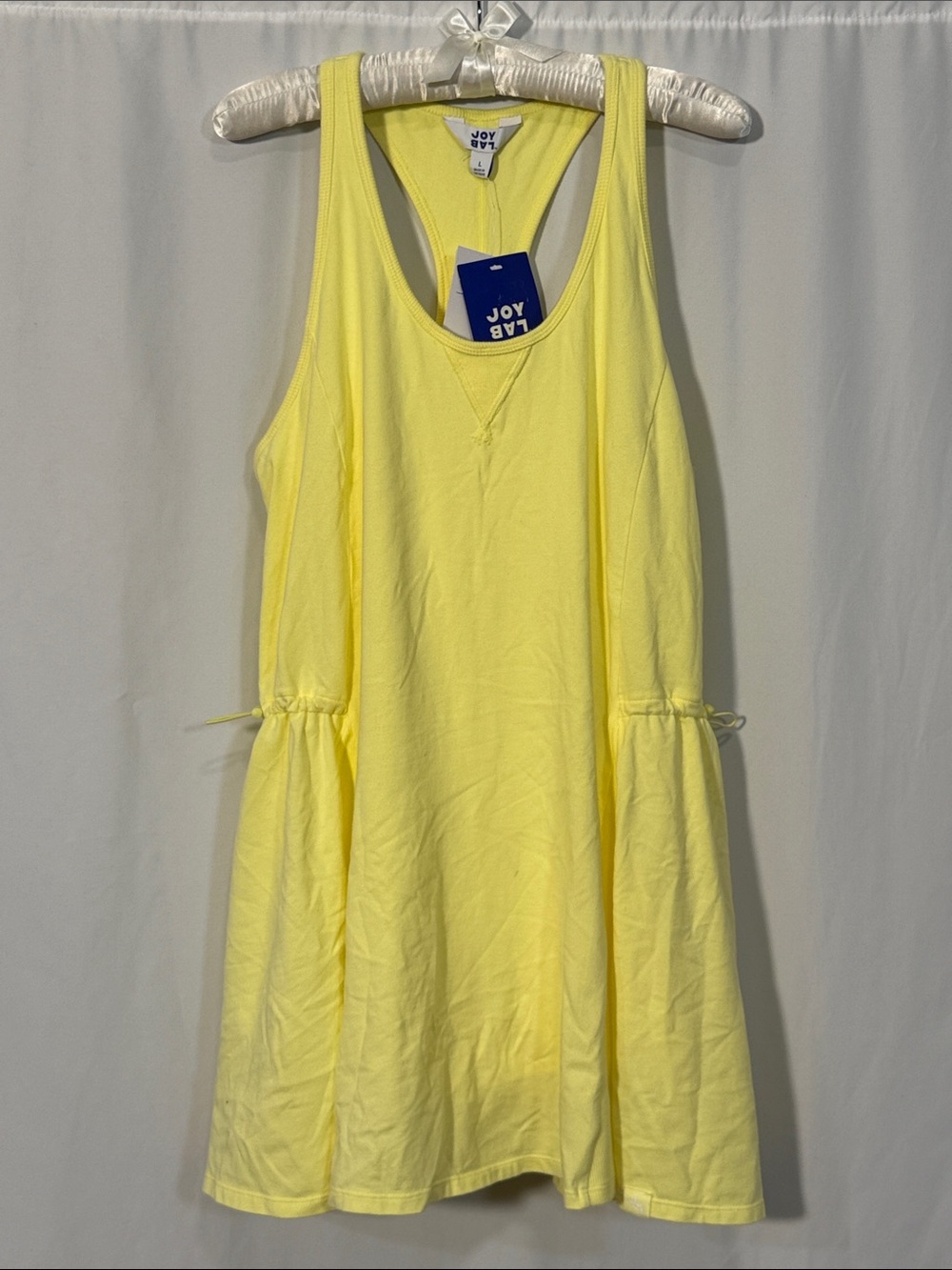 JoyLab Bright Yellow Racerback Mini Dress